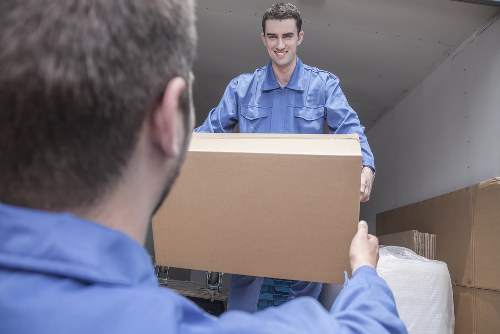 Secure self-storage entrance with controlled access and lighting