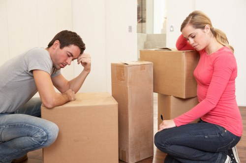 Careful packing and transport of office equipment