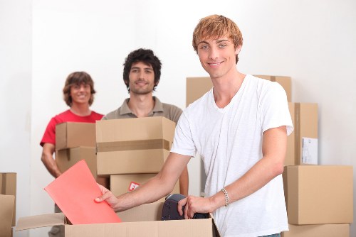 Clean and organised storage unit with careful packing and safe layout